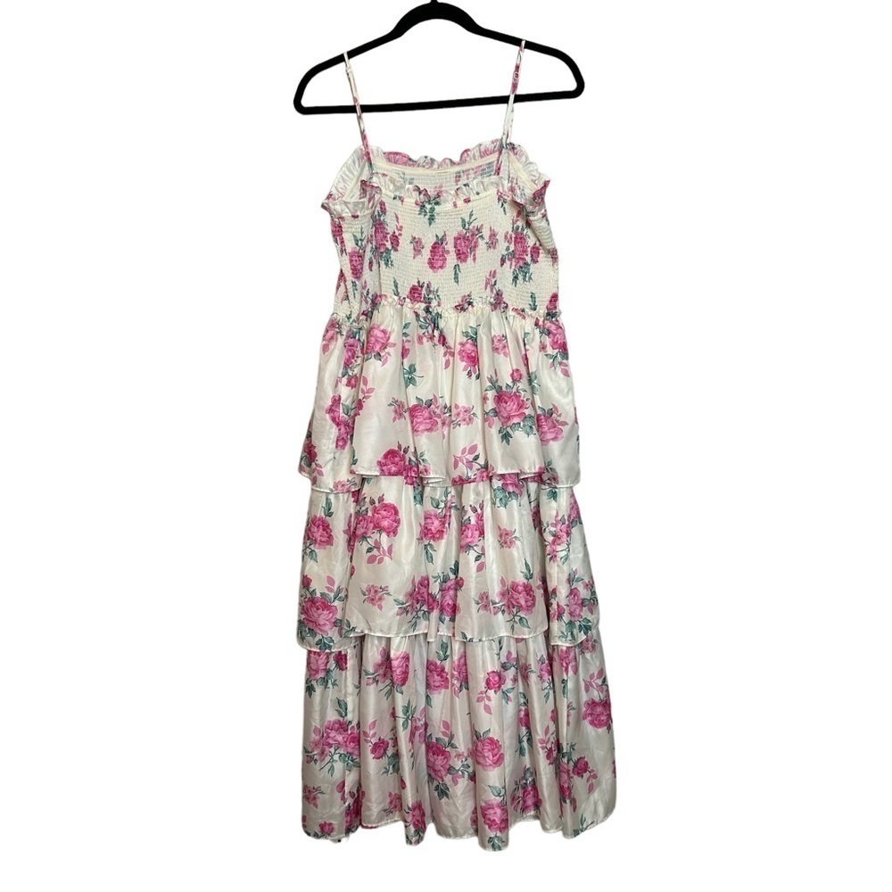 LoveShackFancy x Target Floral & Tiered Elise Midi Dress Sz. L - Picture 9 of 15